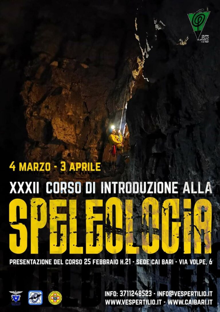 XXXII Corso di introduzione alla speleologia 2022