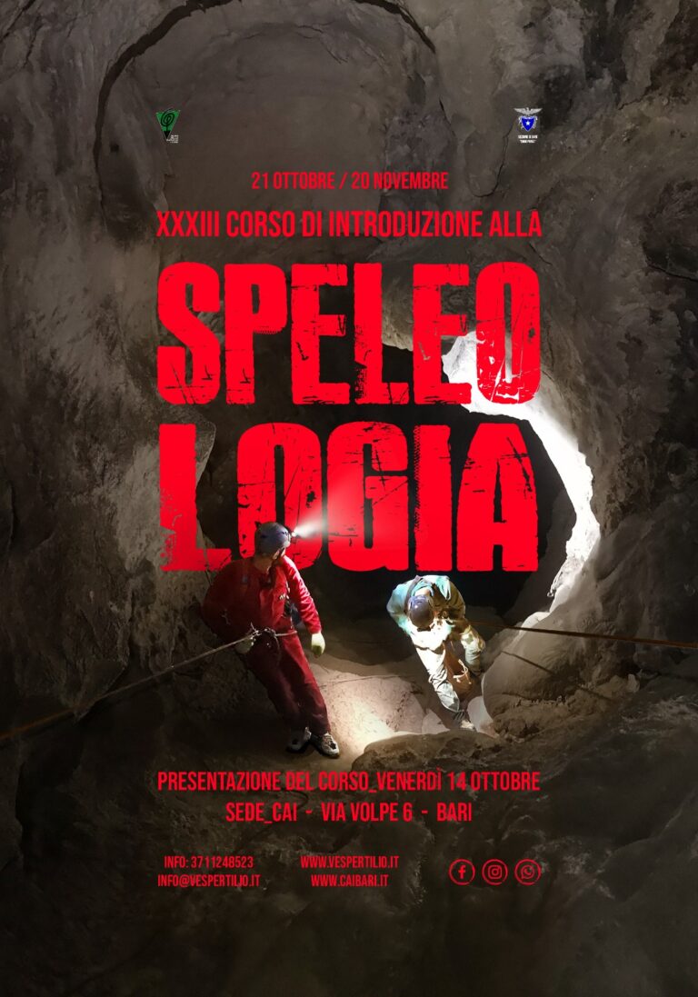 XXXIII Corso di Introduzione alla Speleologia 2022